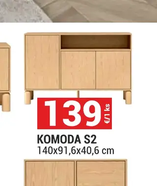 Komoda S2 140x91,6x40,6 cm
