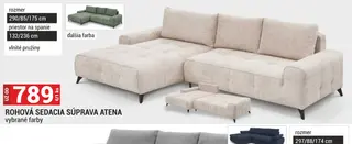 Rohová sedacia súprava Atena