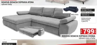 Rohová sedacia súprava Vienna