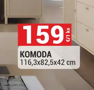 Komoda 116,3x82,5x42 cm