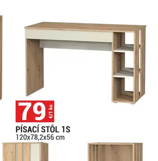 Písací stôl 1S Camari 120x78,2x56 cm