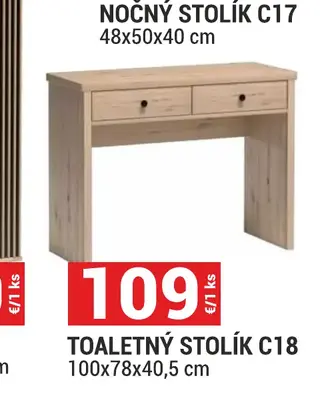 Toaletný stolík C18 100x78x40,5 cm