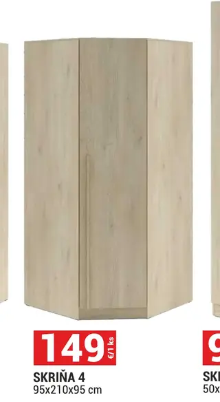 Skriňa 4 95x210x95 cm