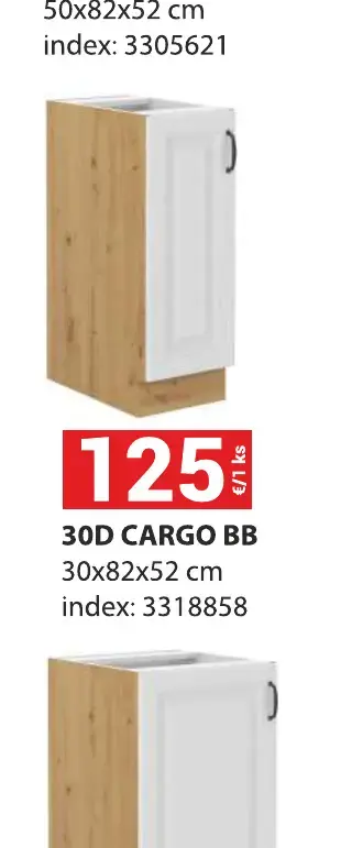 30D CARGO BB 30x82x52 cm