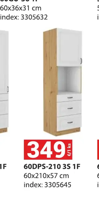 60DPS-210 3S 1F 60x210x57 cm