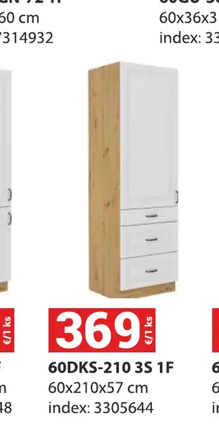 60DKS-210 3S 1F 60x210x57 cm