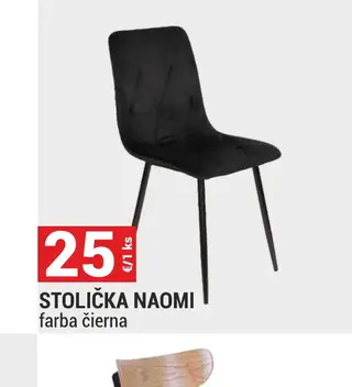 Stolička Naomi farba čierna