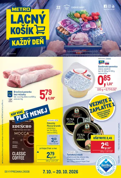 Metro leták od 7. 10. 2026