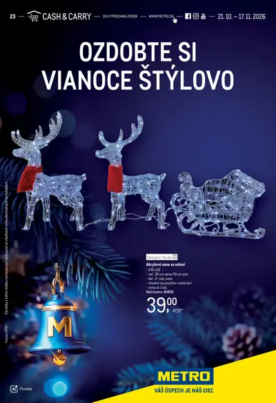 Metro leták od 21. 10. 2026