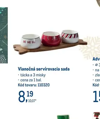 Vianočná servírovacia sada
