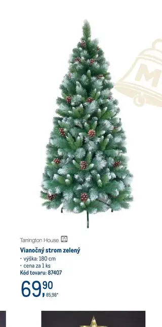 Tarrington House Vianočný strom zelený výška 180 cm