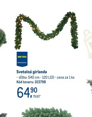 Svetelná girlanda 540 cm 120 LED