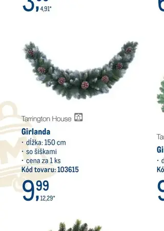 Girlanda dĺžka 150 cm so šiškami
