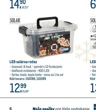 LED solárna reťaz