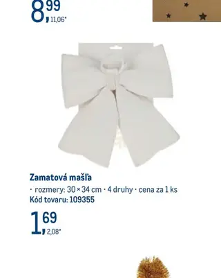 Zamatová mašľa