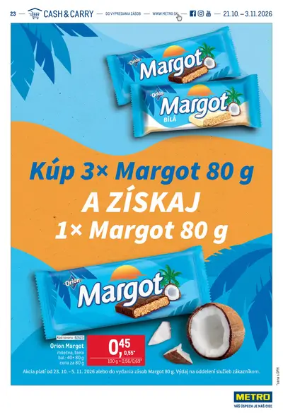 Metro leták od 21. 10. 2026