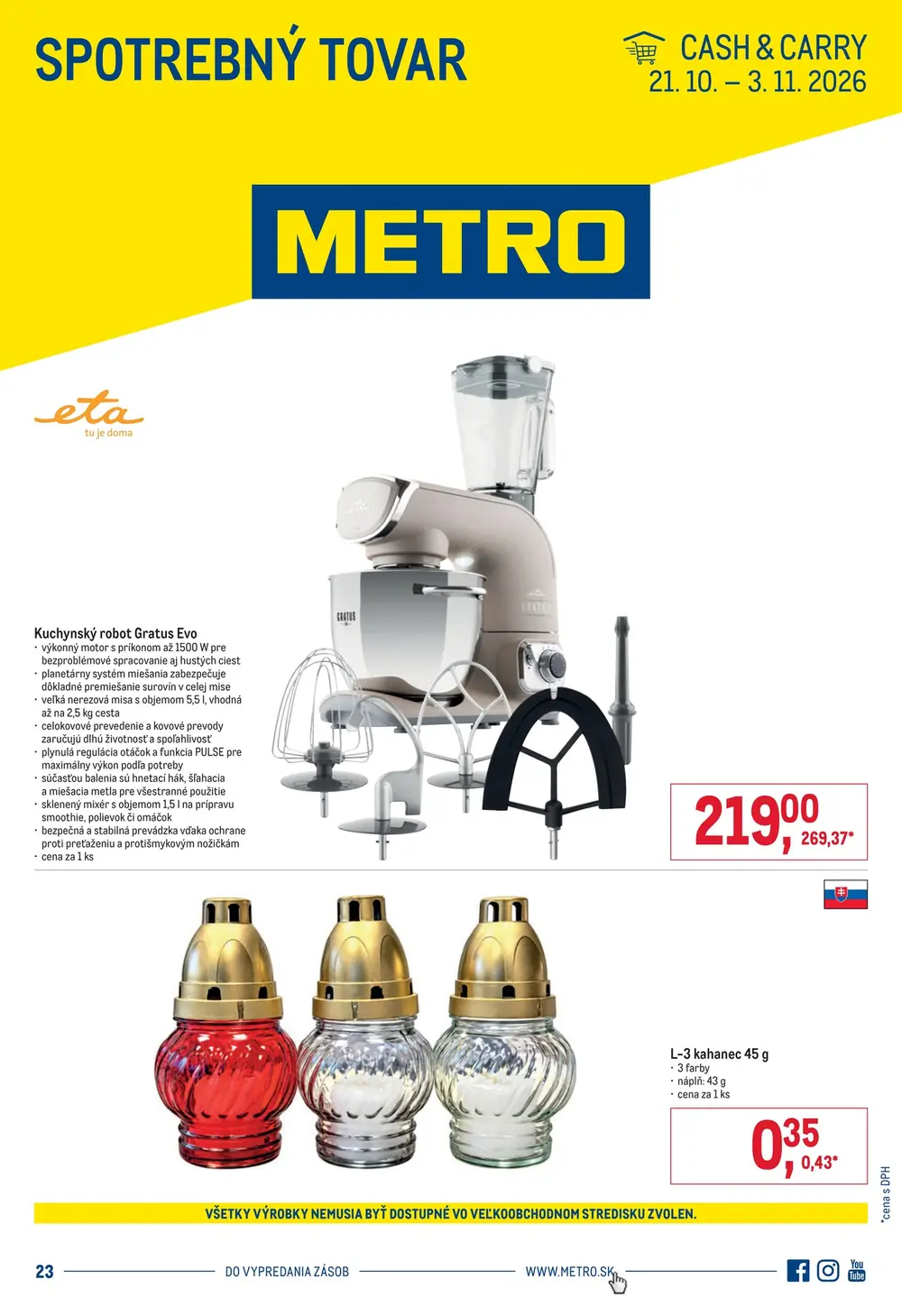 Metro leták od 21. 10. 2026 – strana 1