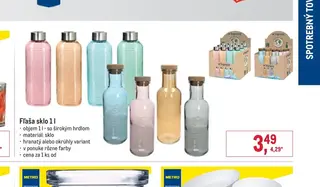 Fľaša sklo 1 l