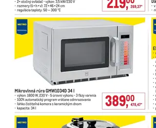 Mikrovlnná rúra GMW1034D 34 l