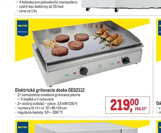 Elektrická grilovacia doska GEG2112