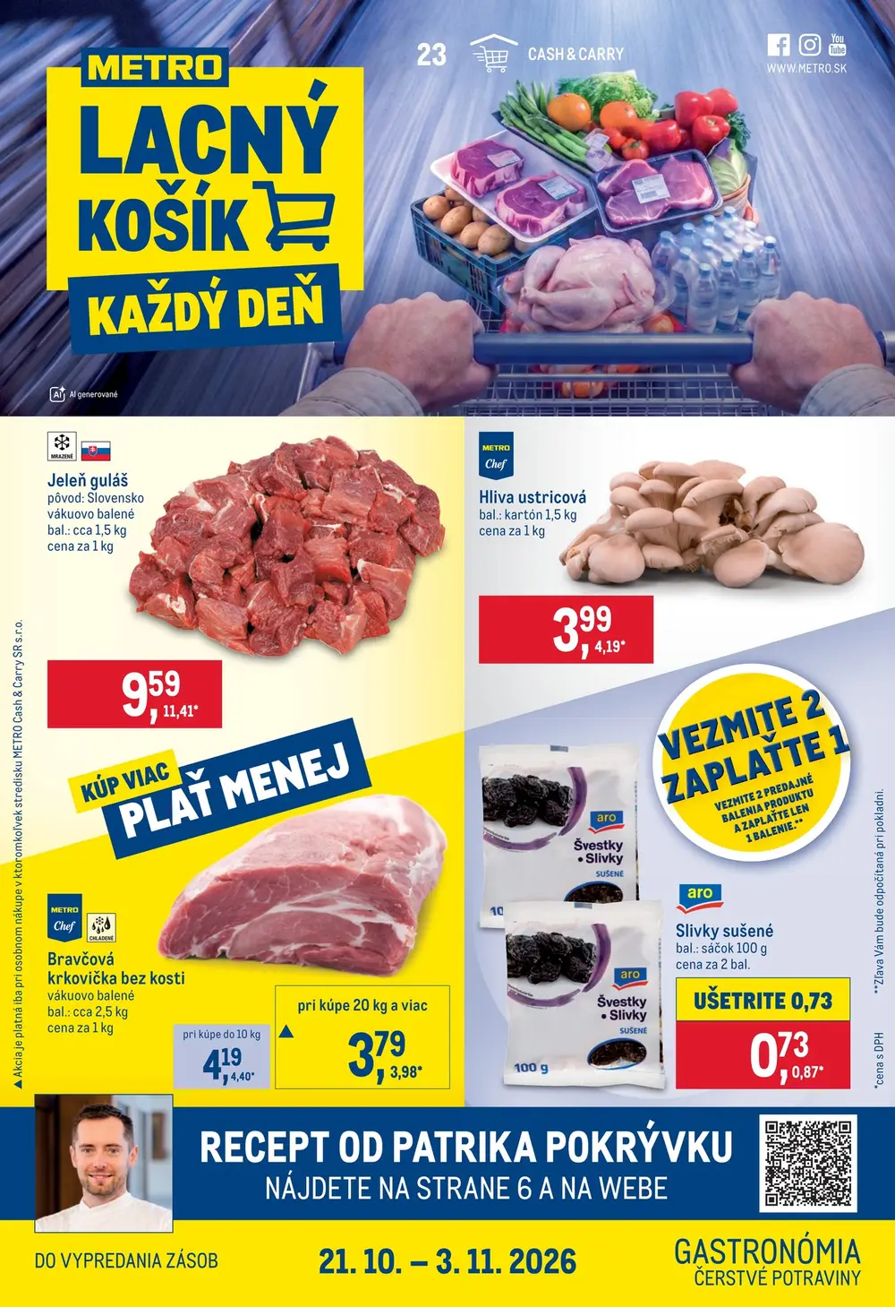 Metro leták od 21. 10. 2026 – strana 1