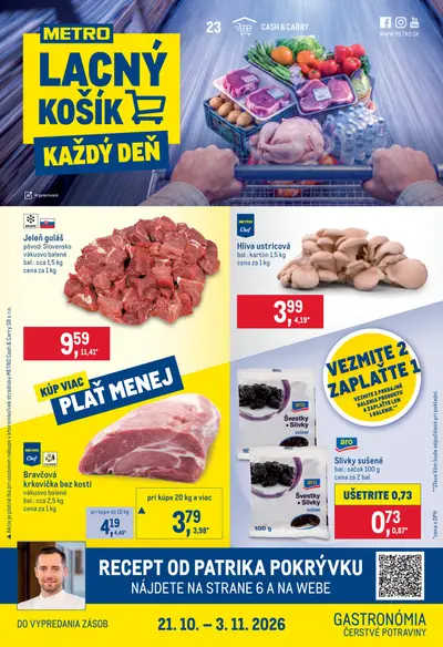 Metro leták od 21. 10. 2026
