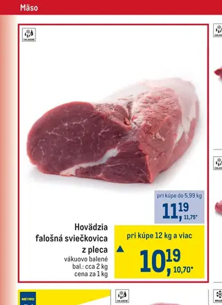 Hovädzia falošná sviečkovica z pleca