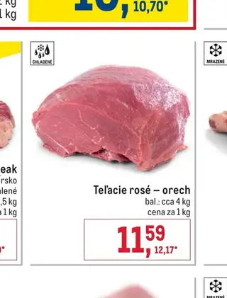 Teľacie rosé – orech