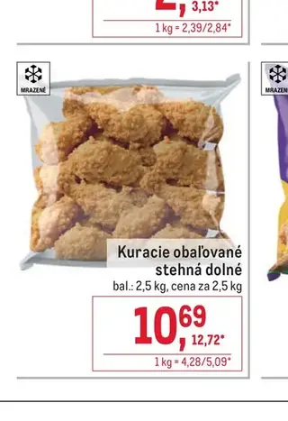 Kuracie obaľované stehná dolné