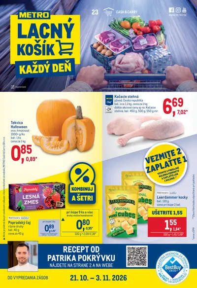 Metro leták od 21. 10. 2026