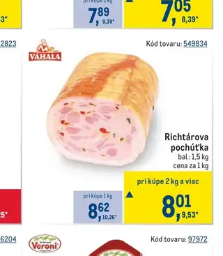 Váhala Richtárova pochúťka