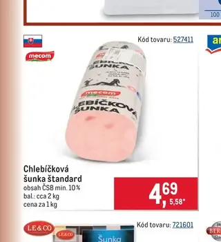 Mecom Chlebíčková šunka štandard