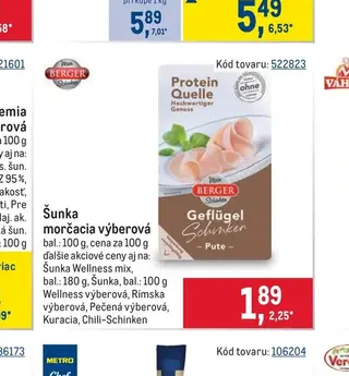 Berger Šunka morčacia výberová 100 g