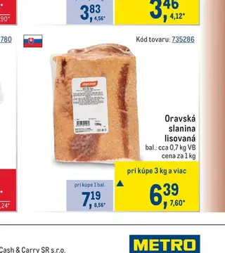 Oravská slanina lisovaná