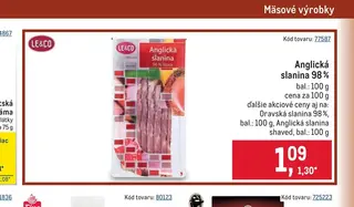 LE&CO Anglická slanina 98 % 100 g