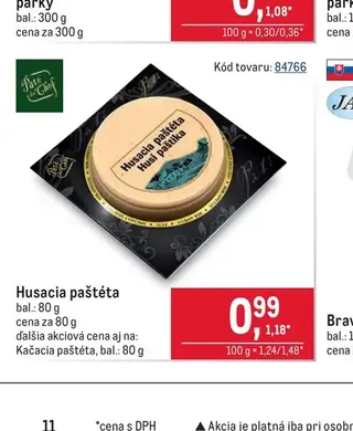 Husacia paštéta 80 g