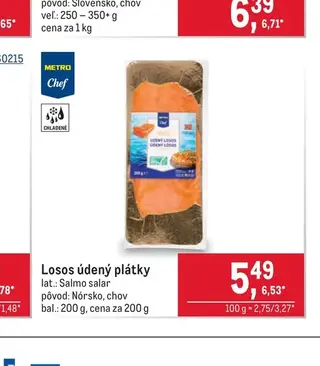 Losos údený plátky 200 g