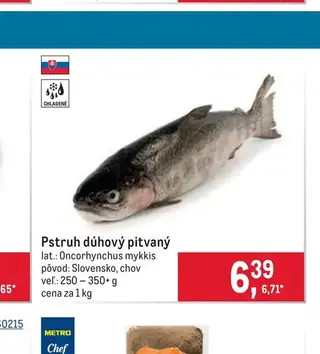 Pstruh dúhový pitvaný