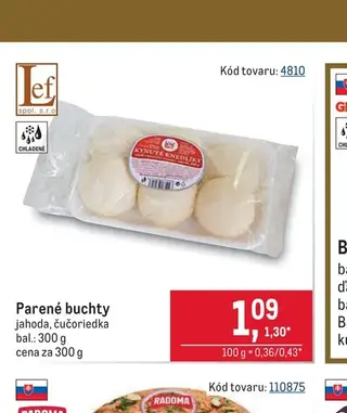 Parené buchty jahoda, čučoriedka 300 g