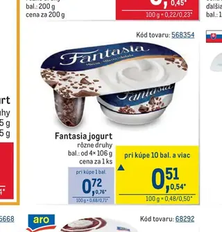 Fantasia jogurt 106 g