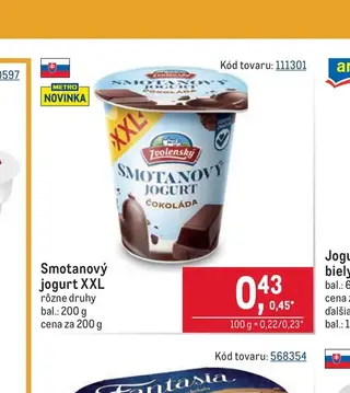Smotanový jogurt XXL 200 g