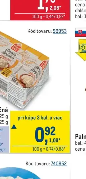 Fine Life Bryndza plnotučná 8× 125 g