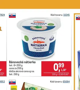 Bánovecká nátierka 6× 200 g