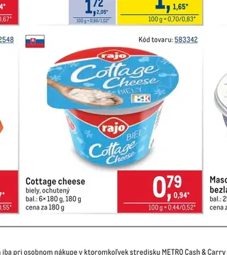 Rajo Cottage cheese 180 g