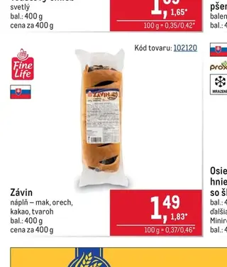 Závin 400 g
