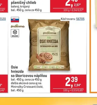 Osie hniezda so škoricovou náplňou 450 g