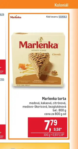 Marlenka torta 800 g