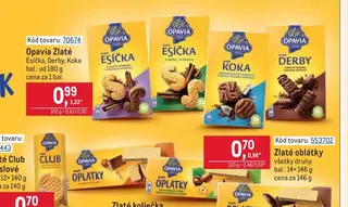 Opavia Zlaté Esíčka, Derby, Koka od 180 g