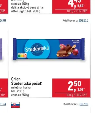 Orion Študentská pečať 250 g