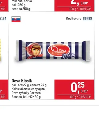 Deva Klasik 42× 27 g